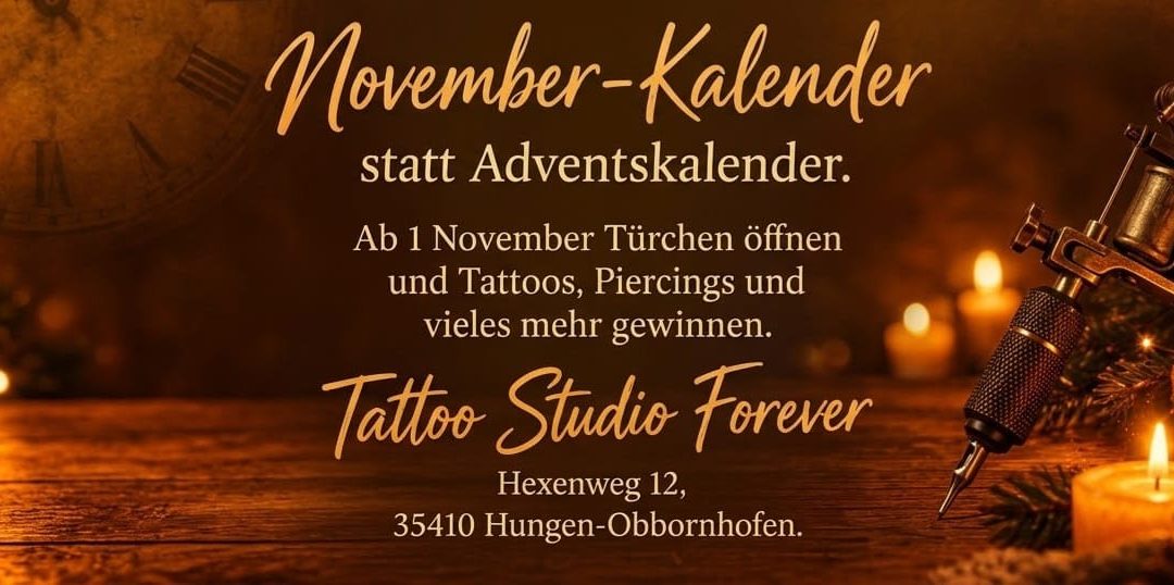 Macht mit bei unserem November-Kalender statt Adventskalender